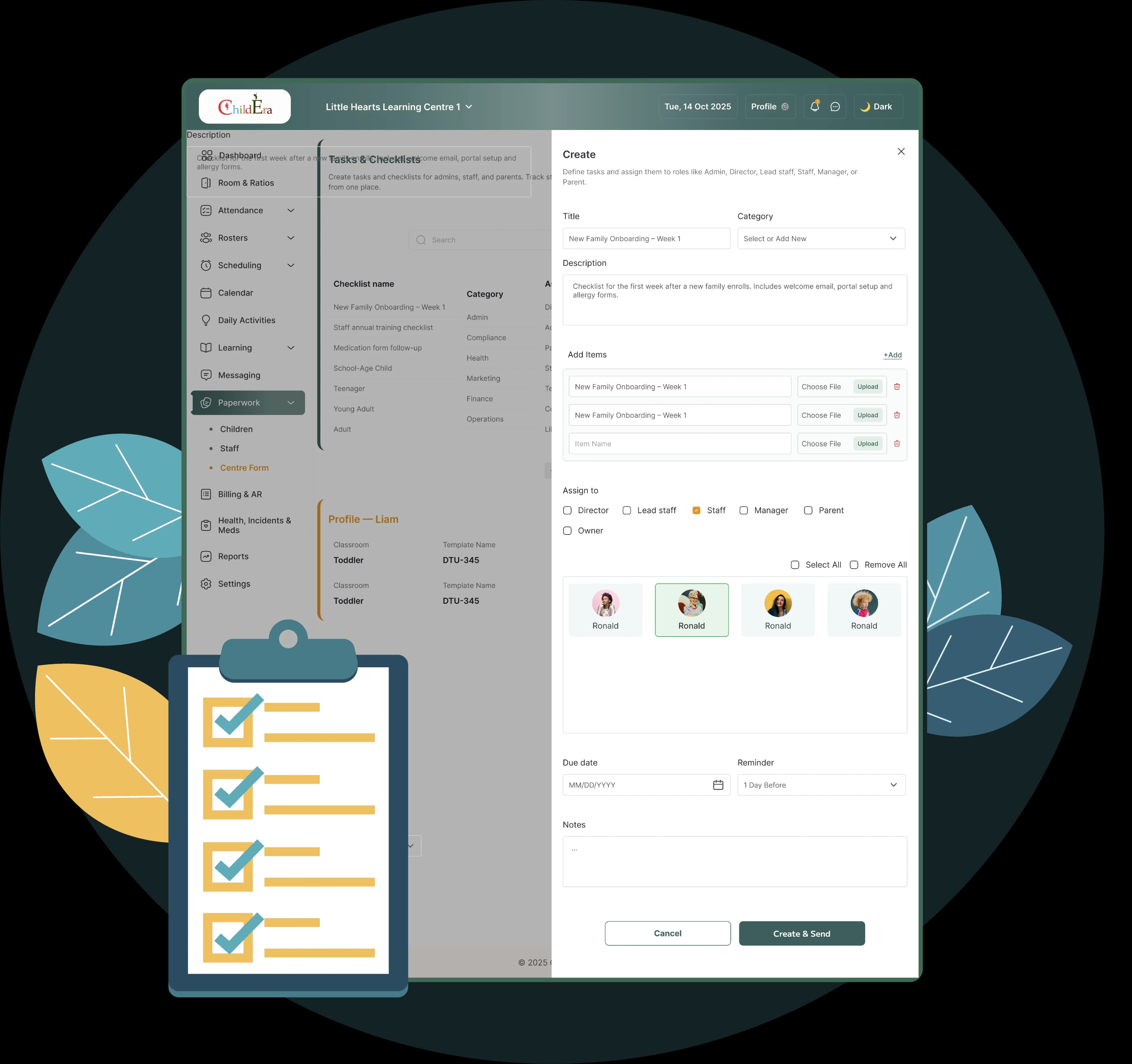 How to create a checklist step by step for childcare