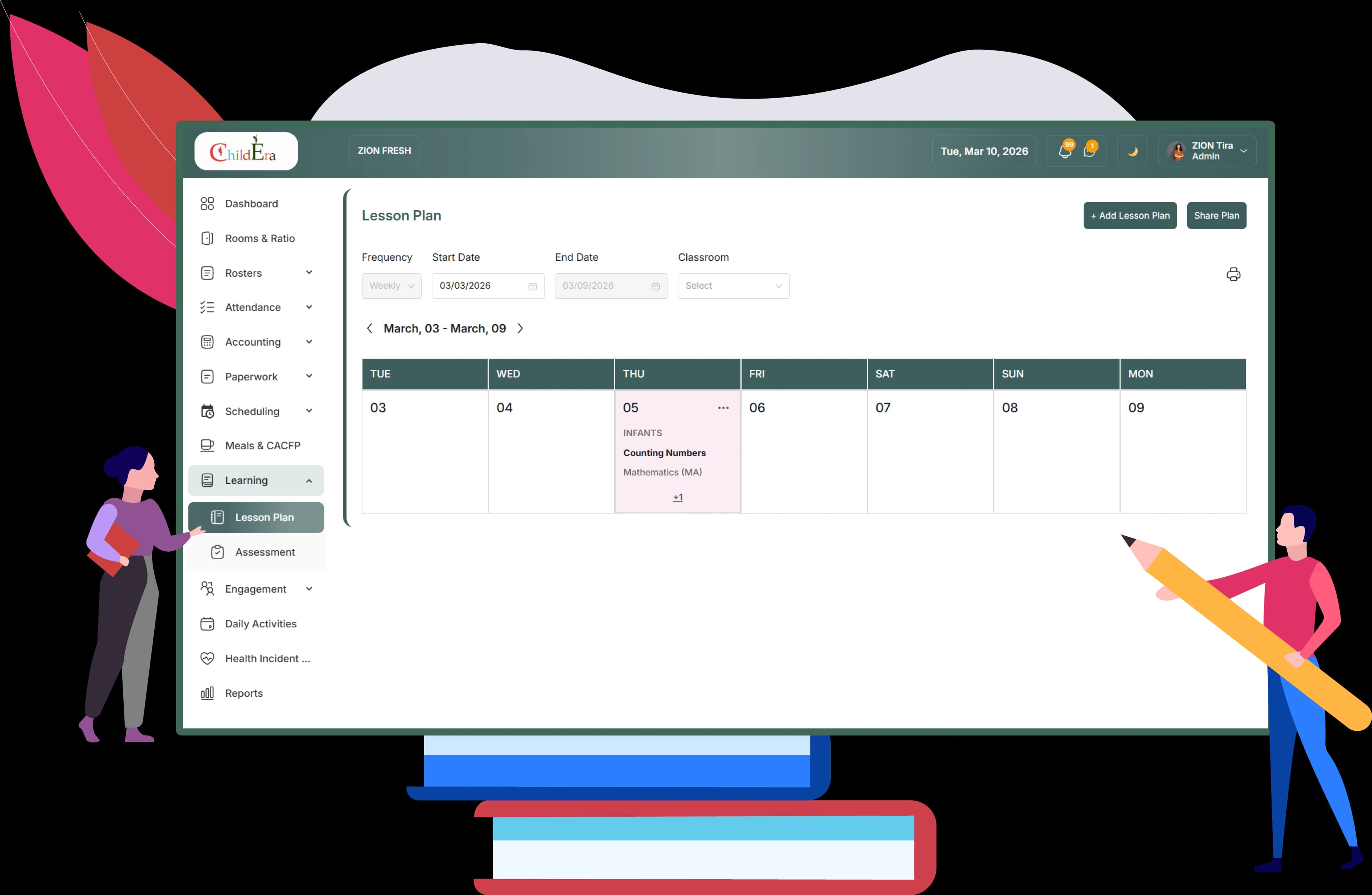 Learning center, school-based program, and community education services